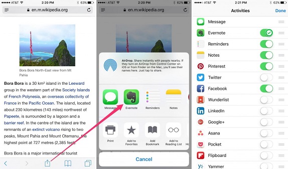 evernote web clipper ios