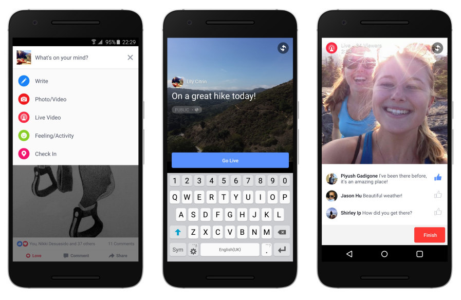 Facebook Live Video Android