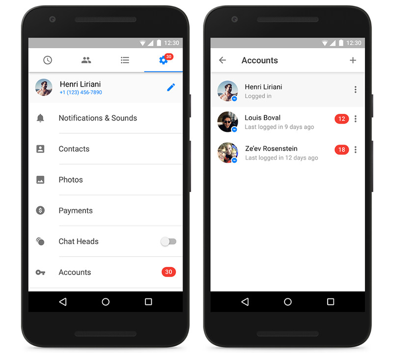 facebook messenger for android settings