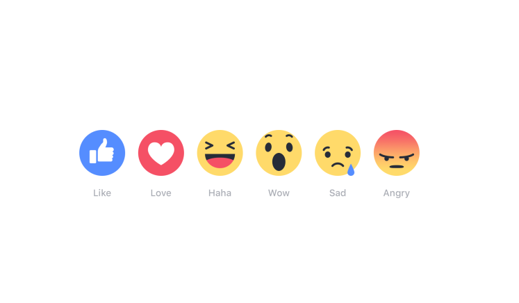 Facebook reactions