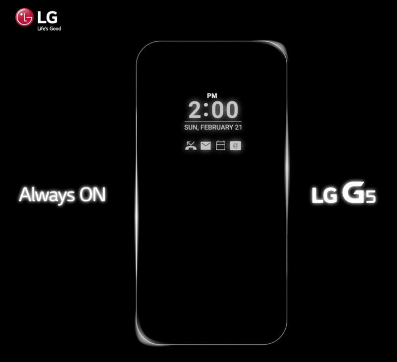 LG G5 Always ON Display