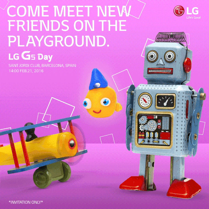 LG G5 launch invite Feb 21