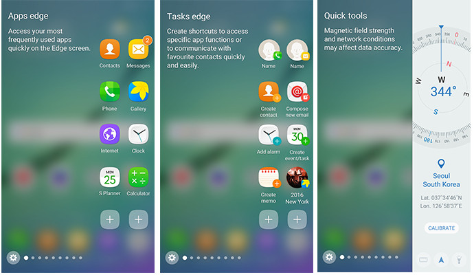 Samsung Galaxy S6 edge Android 6.0 edge screen