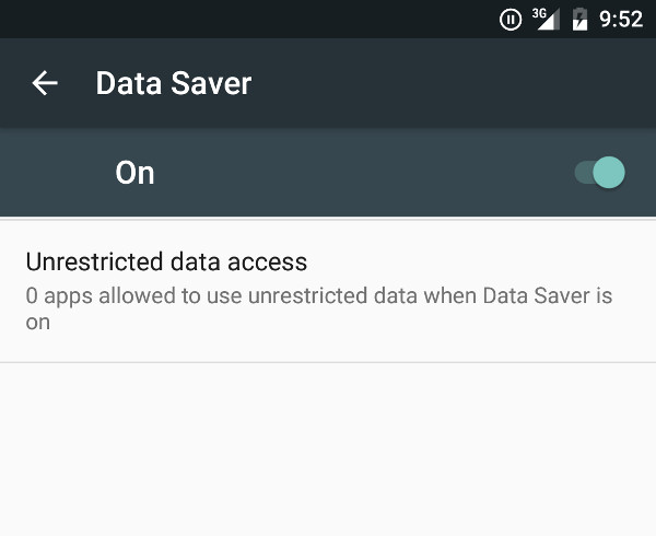 Android N Data Saver