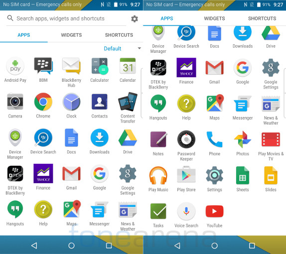 BlackBerry Priv Apps