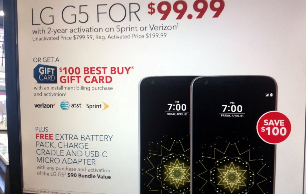 LG G5 US price