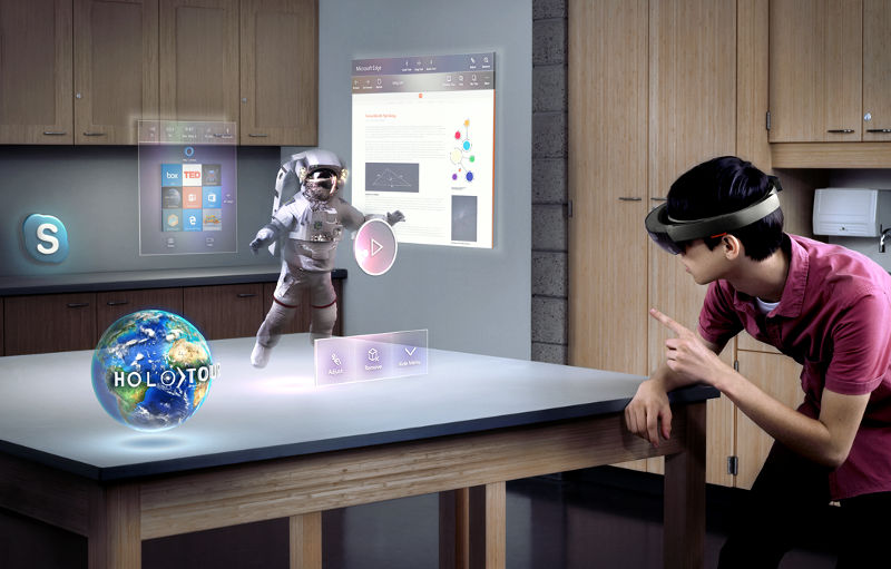 Microsoft HoloLens Mixed Reality Space