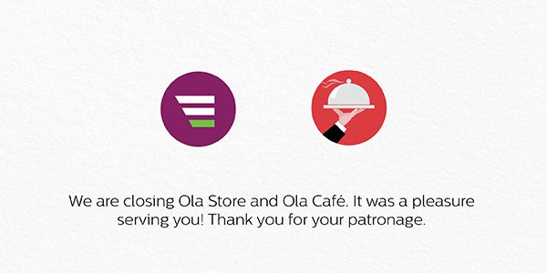 Ola store and Ola Cafe