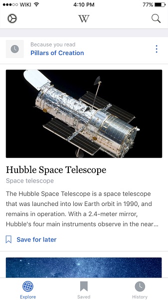 Wikipedia iOS app-1