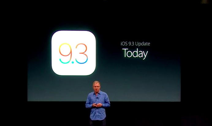 iOS 9.3 update