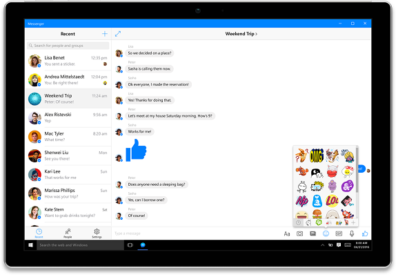 FB Messenger W10