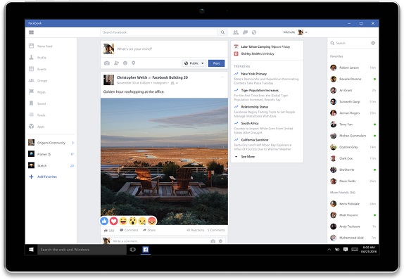 Facebook W10