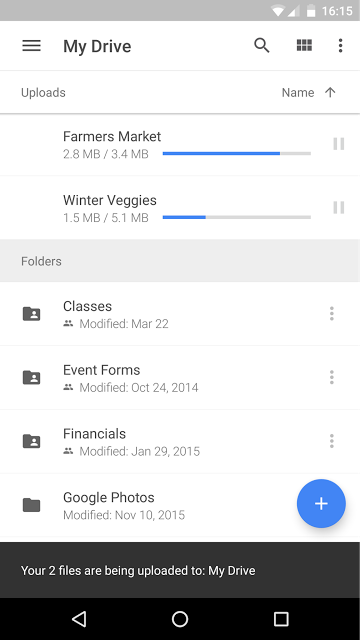 Google Drive Inline uploads