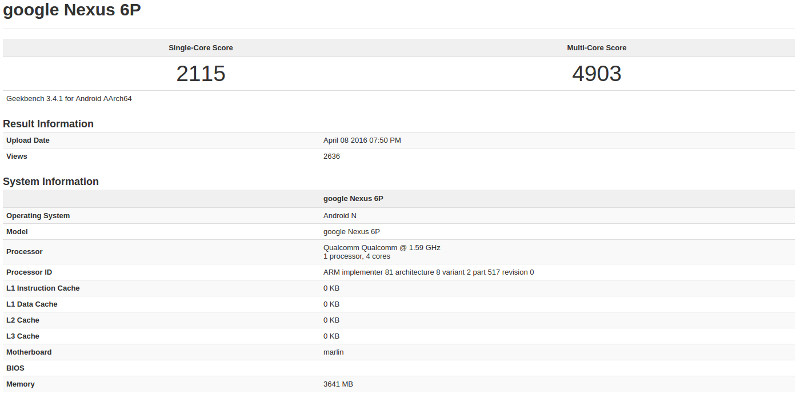 Google Nexus Snapdragon 820