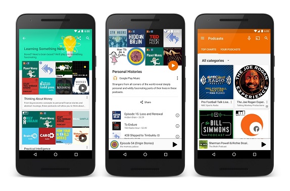 Google Play Music podcast