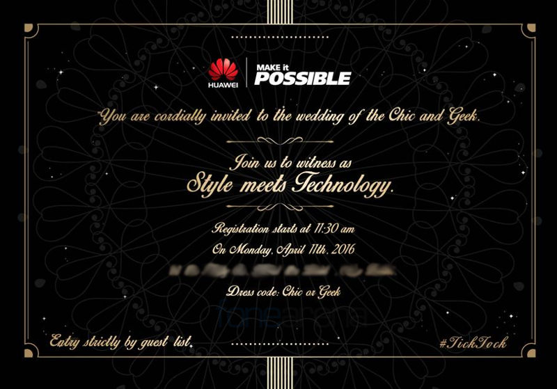 Huawei April 11 event invite