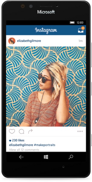 Instagram W10 app