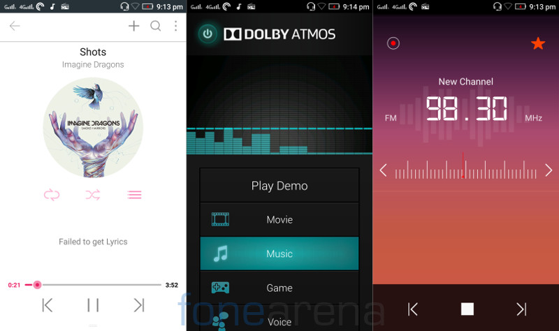 Lenovo Vibe K5 Plus Music Player, Dolby Atmos, FM Radio