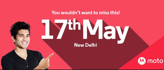 Motorola India event invite May 17