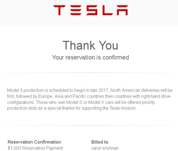 tesla-model3-india-booking-confirmation