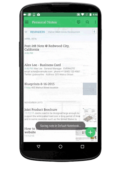 Evernote Android update-1