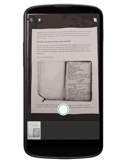 evernote scannable pour android