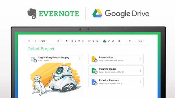 Evernote google drive