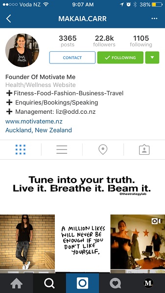 instagram biz profile