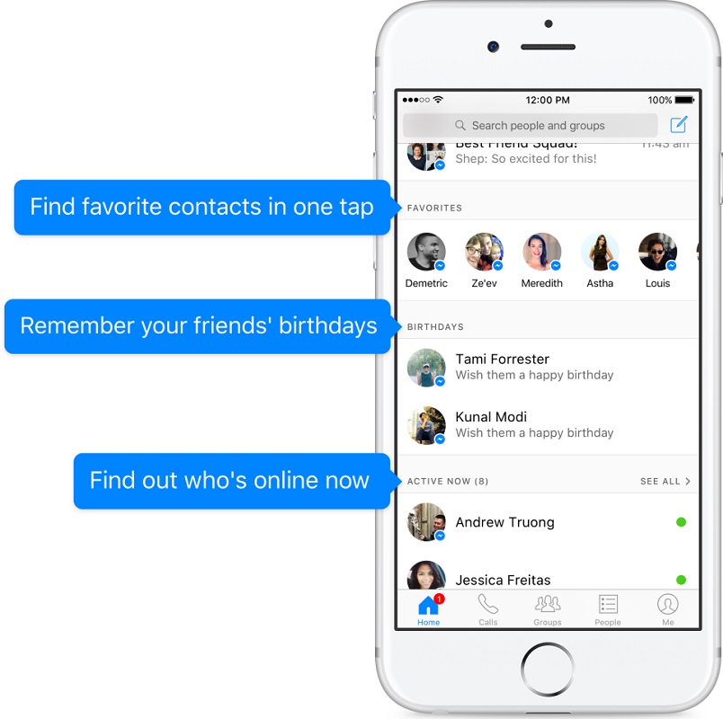 Facebook Messenger gets a new Home update