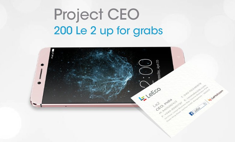 LeEco Le 2 Project CEO