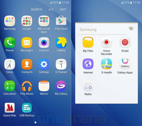 Samsung Galaxy J7 2016 Apps