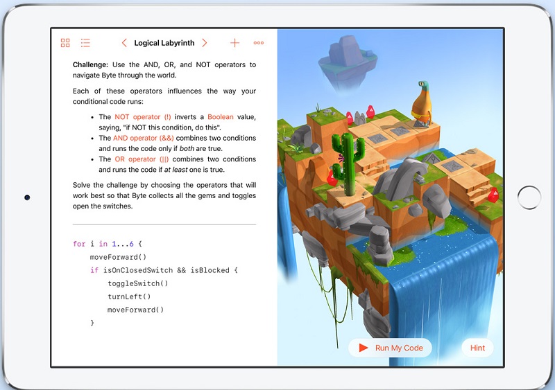 apple coding app ipad