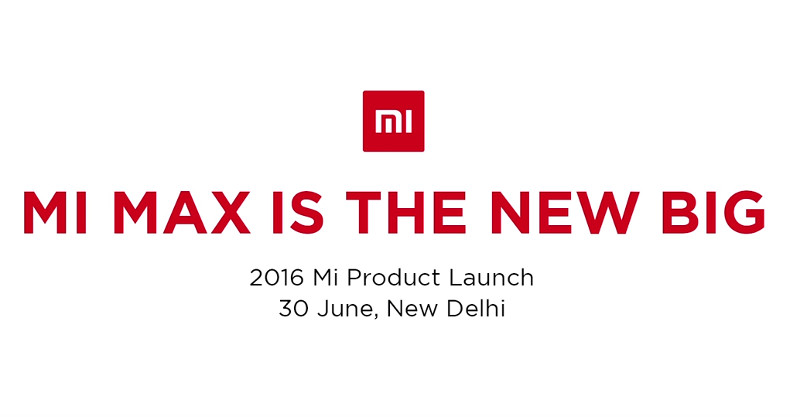 Xiaomi Mi Max India launch invite