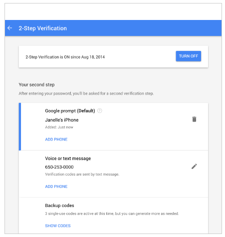 google 2 step verification-1