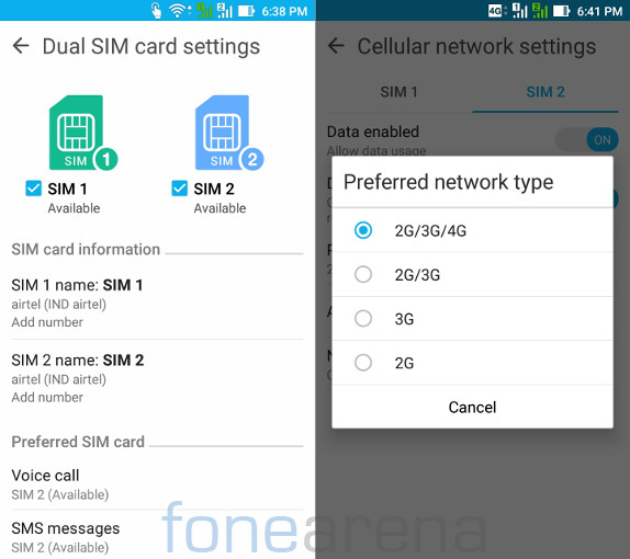 Asus Zenfone Max 2016 Dual SIM and Connectivity