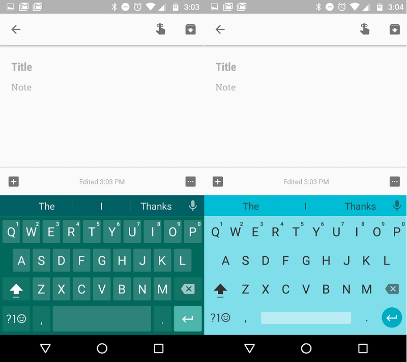 Google keyboard 5.1