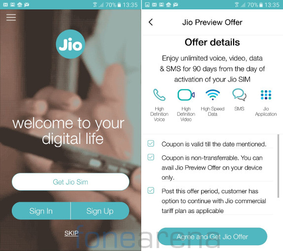 Samsung Jio Preview Offer