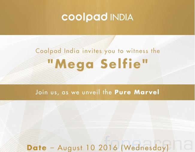 Coolpad Selfie phone India launch Aug 10