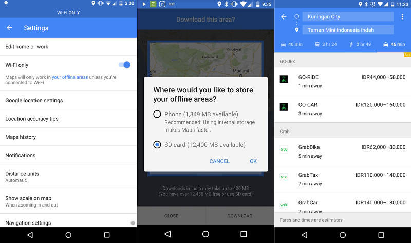 Google Maps WiFi Only, Offline Maps