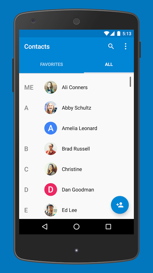 Google Contacts v1.5 revamps UI, adds hamburger menu and more