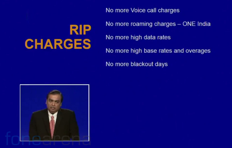 Reliance Jio charges