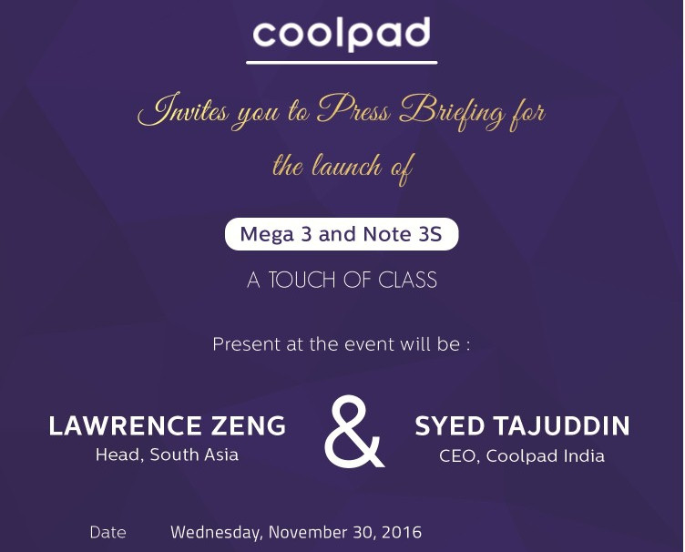 coolpad-mega-3-and-note-3s-launch-invite-nov-30