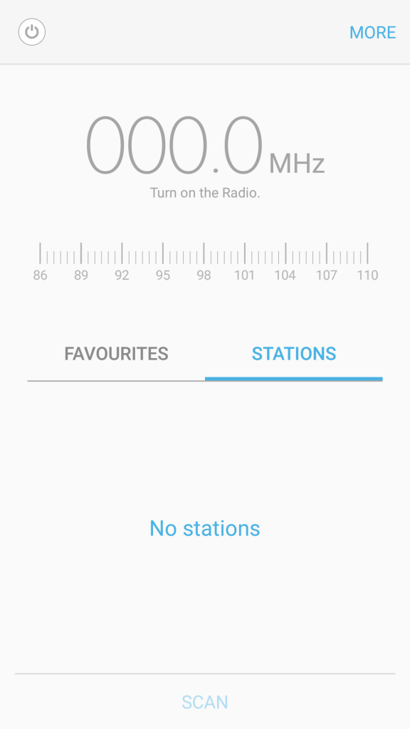 Samsung Galaxy On8 FM radio