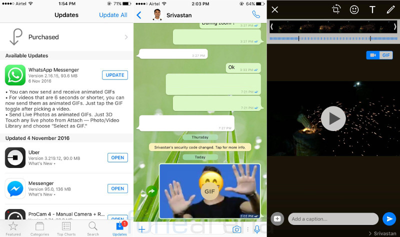 Como enviar GIFs no WhatsApp para iPhone