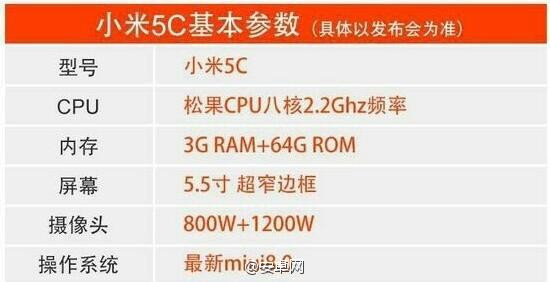 xiaomi-mi-5c-specs-leak