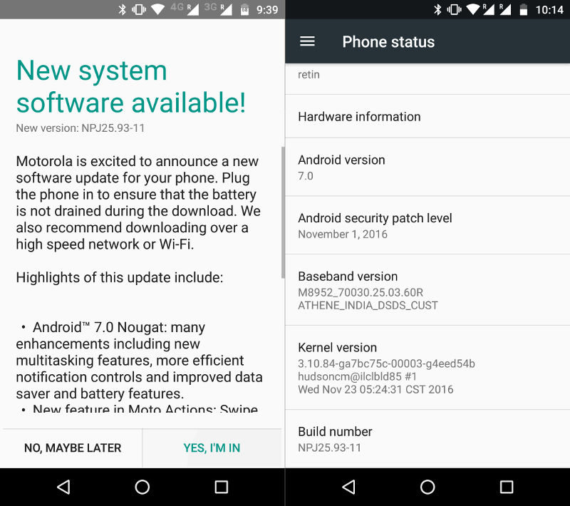 Moto G4/G4 Plus Install Official Android 7.0 Nougat (Soak Test) 