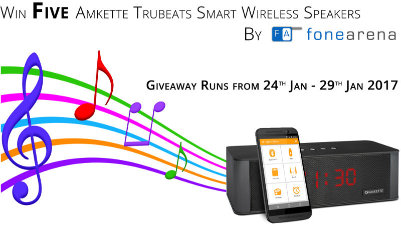 Amkette TruBeats speakers giveaway