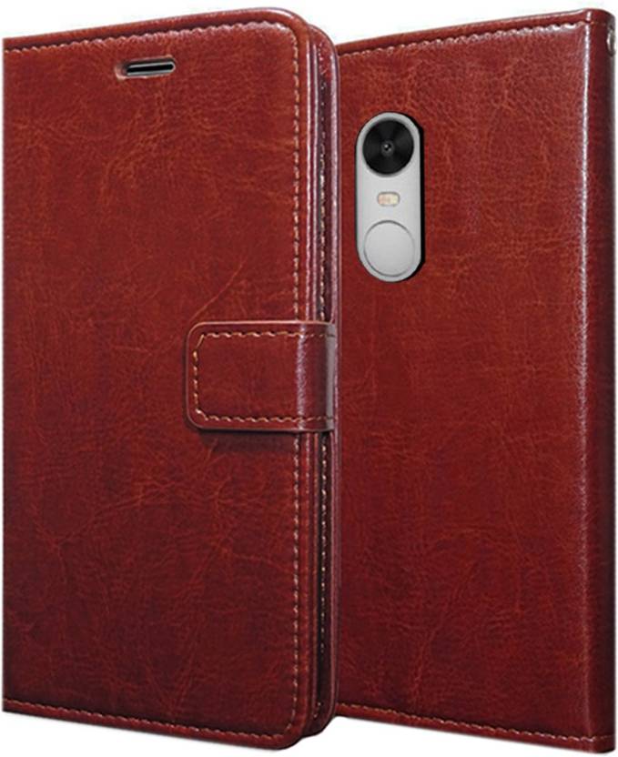 Redmi Note 4 Back Cover Febelo Leather Flip Cover