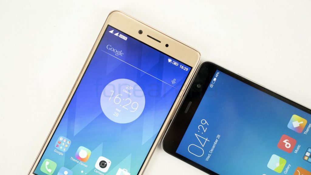 Lenovo K6 Note vs Redmi Note 3 Front Camera