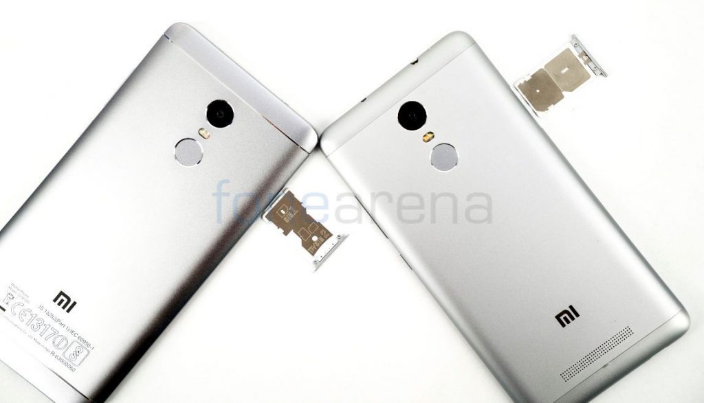 redmi note 3 and 4